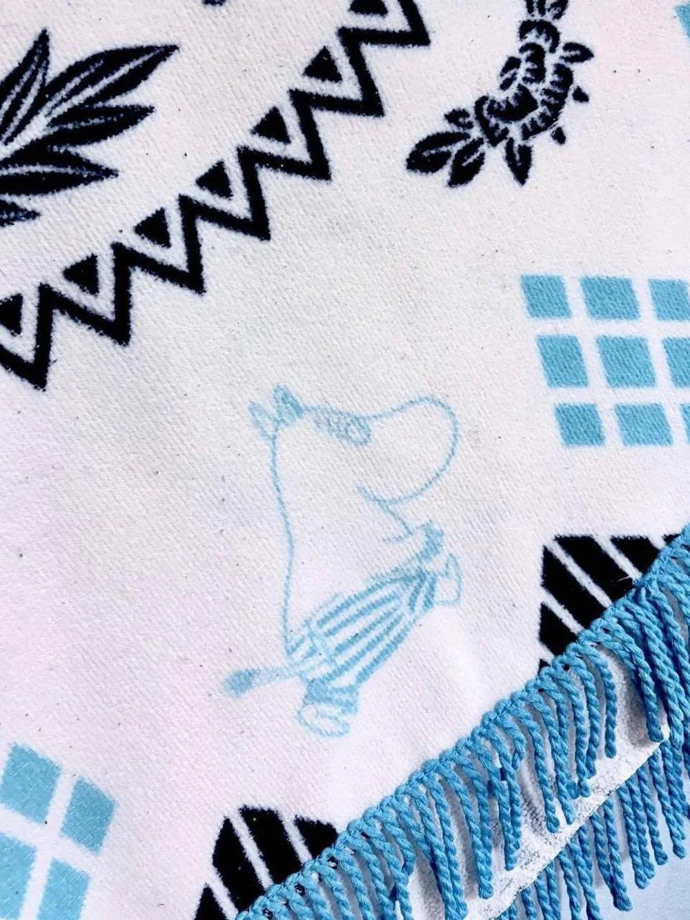 RARE Authentic Moomin Circle Towel Rug – Japan / Taito Game Center Exclusive
